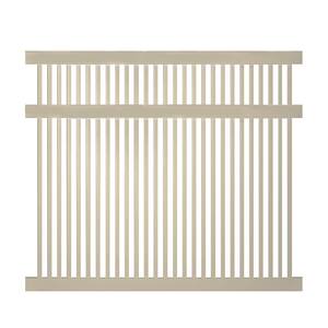 Williamsport 5 ft. H x 8 ft. W Khaki Vinyl Pool Fence Panel