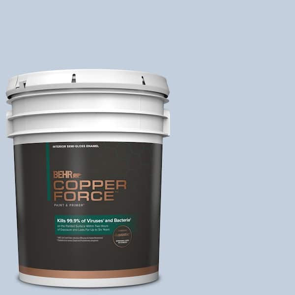 COPPER FORCE 5 gal. #PPU15-17 Monet Semi-Gloss Enamel Virucidal and Antibacterial Interior Paint & Primer