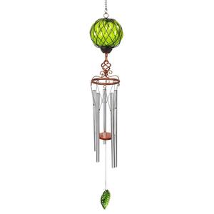Pacific Coast Blue Purple 24 Color Ovals 15 inch Glass Wind Chimes FREE SHIP 