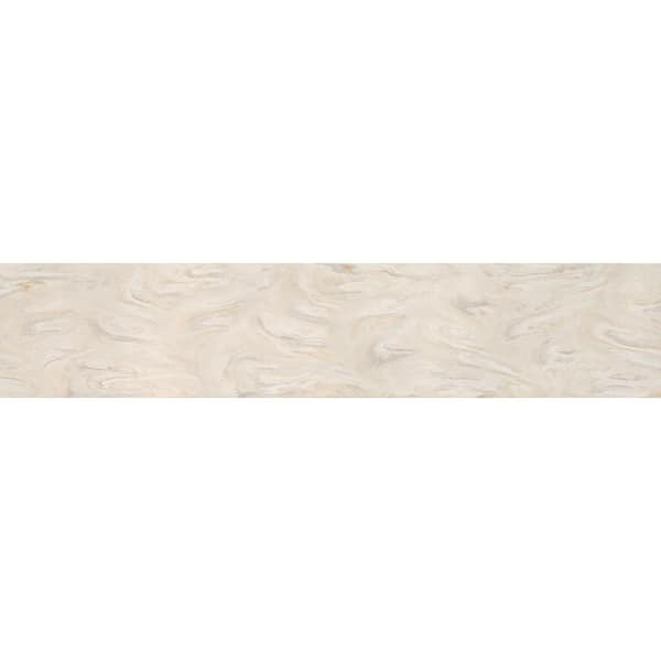 Solid Surface Countertop Sample in Carrara Crema