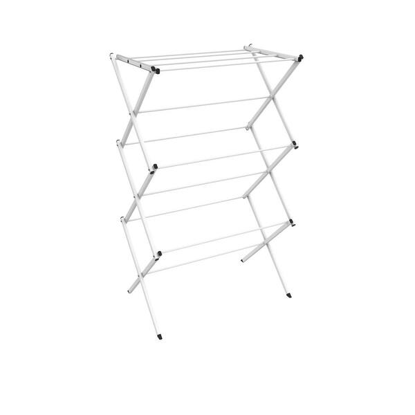 Lavish Home 28.75 in. x 41.75 in. 3-Tier Freestanding Collapsible ...