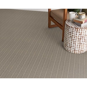 Forsooth - Greystone - Brown 12 ft. 32 oz. Wool Pattern Installed Carpet