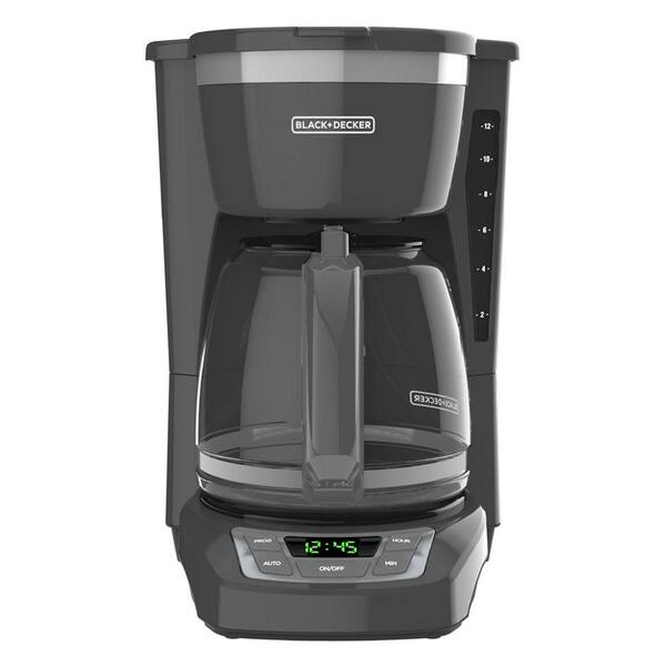 BLACK+DECKER 12- Cup Programmable Gray Coffee Maker