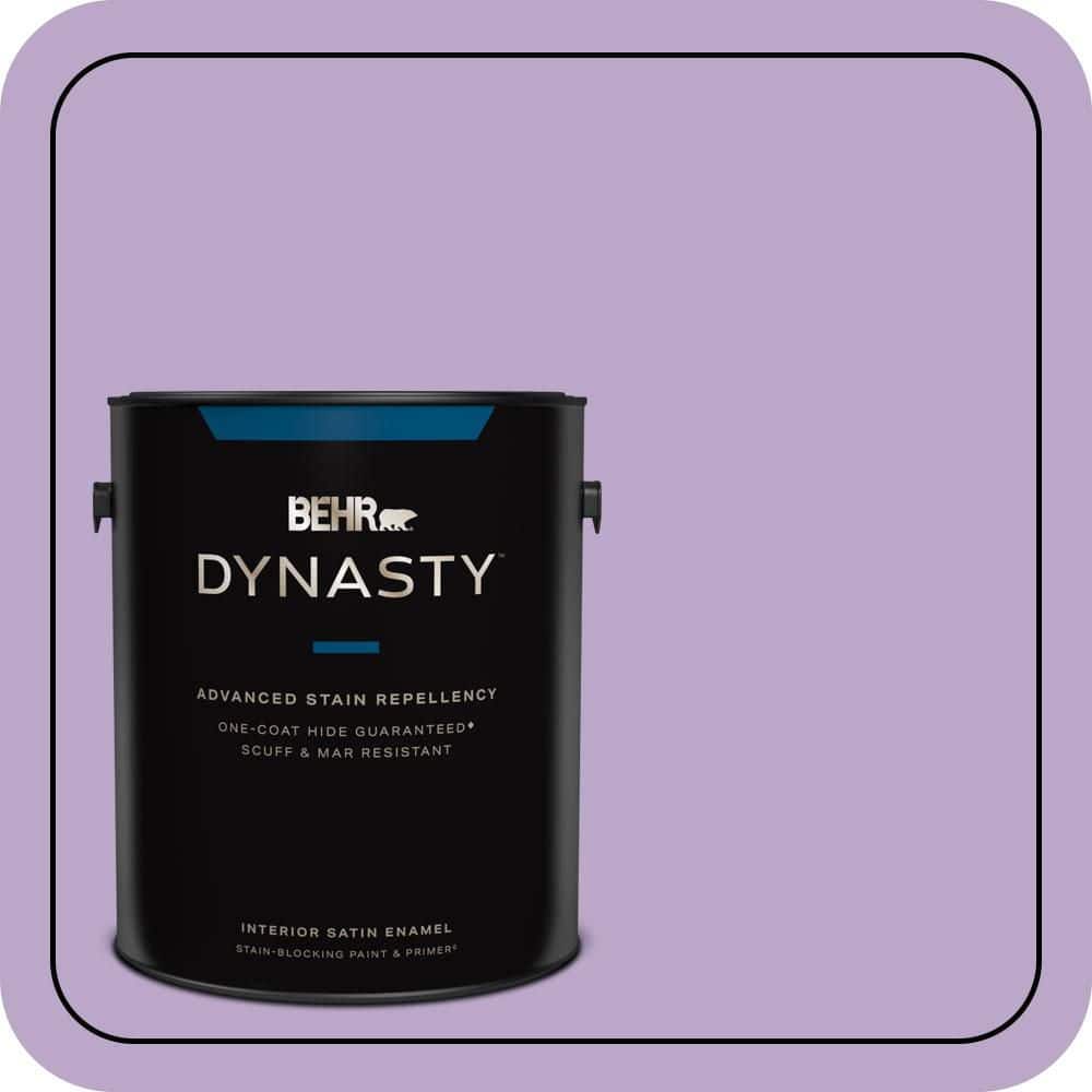1 gal. #M570-4 Cyber Grape Satin Enamel Interior Stain-Blocking Paint & Primer price history on PriceWatchPro