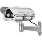Solar Powered CCTV Security Dummy Camera with Motion Sensor and Flash Lights