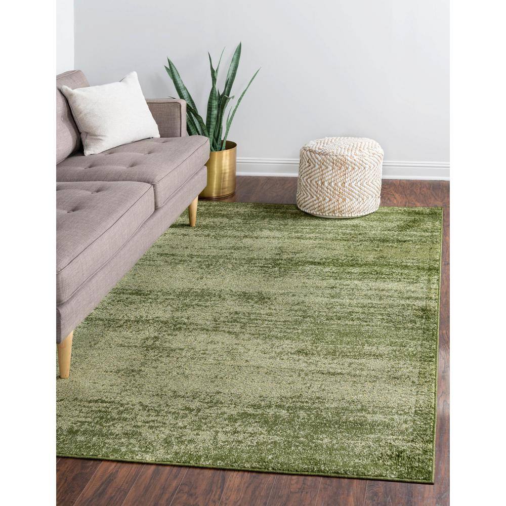 Luxurious Dark Gray Tufted 6' x 9' Easy-Care Synthetic Rug