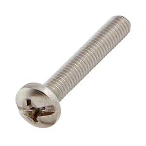 M4-0.7x25mm Stainless Steel Pan Head Phillips Drive Machine Screw 2-Pieces