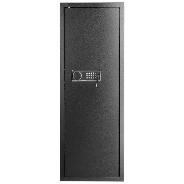 Tall 6-8 Rifles Gun Safe, Lock and Digital Keypad Cabinet with Removable Shelf Rifles (Assembly Required)