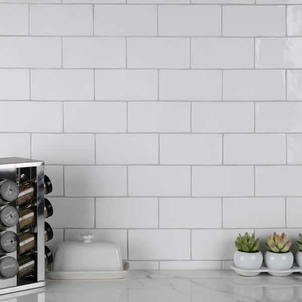 Chester Bianco 3 in. x 6 in. Ceramic Wall Tile (5.72 sq. ft./Case)