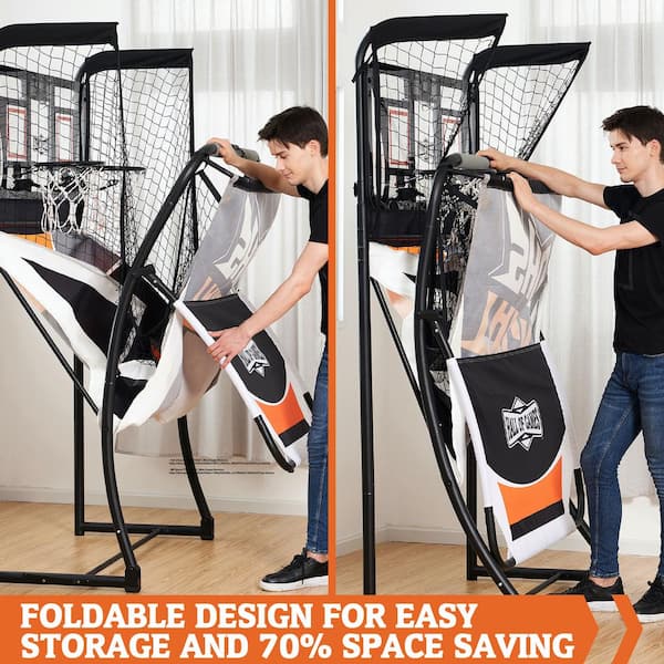 ESPN EZ Fold Indoor Basketball Game for 2 Players with LED Scoring