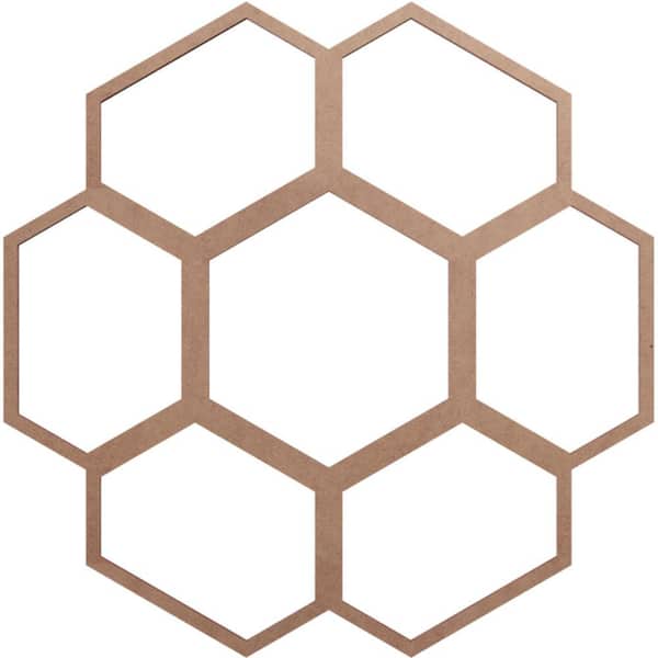 Ekena Millwork 0.375 in. x 6.375 in. x 18 in. Wood Medallion Moulding