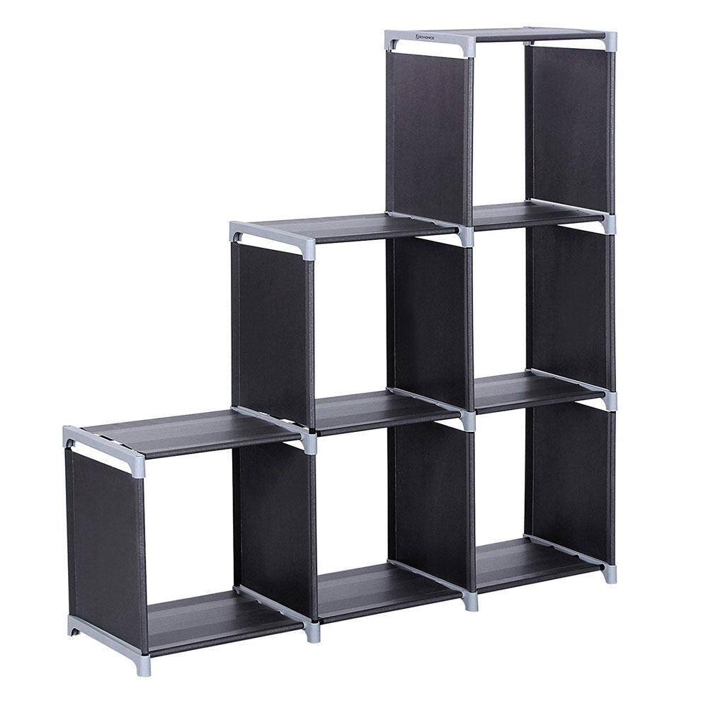 43 in. X 42 in. Black Steel Multifunctional Assembled 3Layers 6