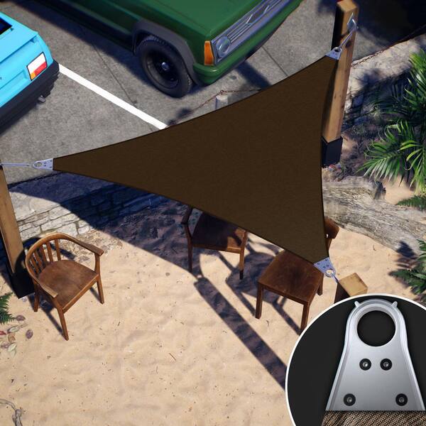 260 GSM Reinforced  Super Ring  Triangle Sun Shade Sail Screen Canopy, Patio and Pergola Cover