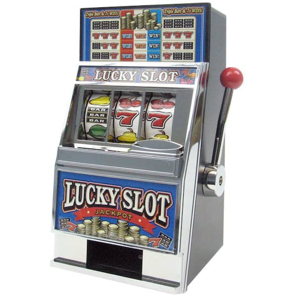 Trademark Games Lucky Slot Machine Bank