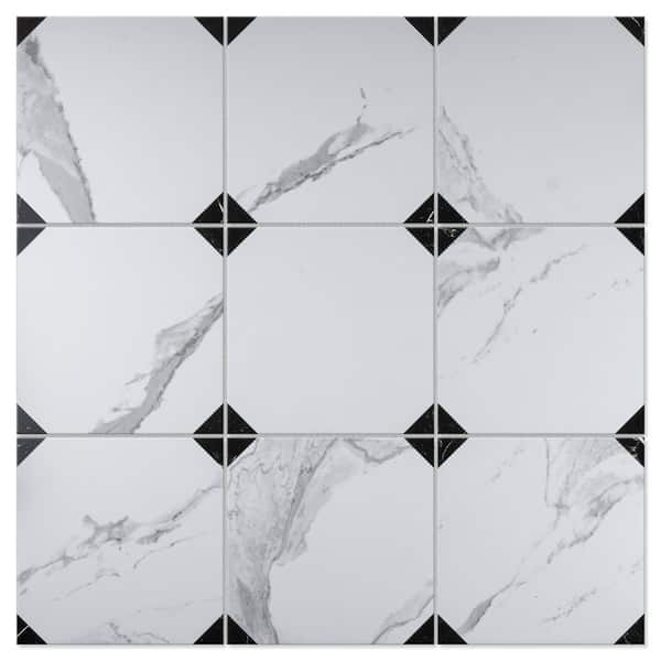 Jonico Poetry Square 8.78 in. x 8.78 in. Matte Porcelain Floor and Wall Tile (12.27 sq. ft./Case)