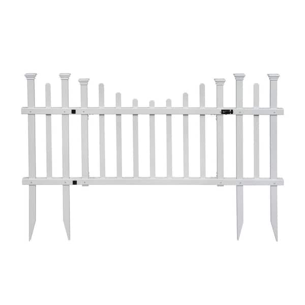 Zippity Outdoor Products 5 ft. W x 2.5 ft. H White Vinyl Washington Fence Gate Kit