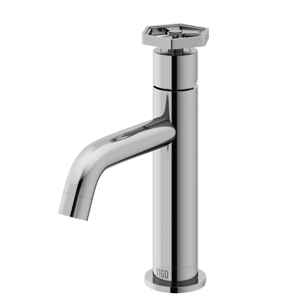 VIGO Ruxton Single Handle SingleHole Bathroom Faucet in Chrome VG01050CH The Home Depot