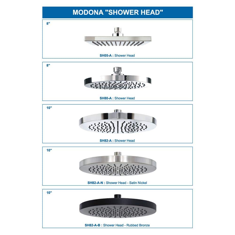 10-inch Rubbed Bronze Round Rain Shower Head