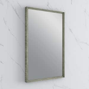 Formosa 20 in. W x 32 in. H Rectangular Framed Wall Mounted Bathroom Vanity Mirror in Sage Gray