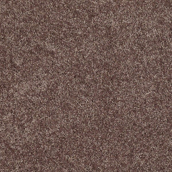 8 in. x 8 in. Texture Carpet Sample - Palmdale II - Color Saddle Soap