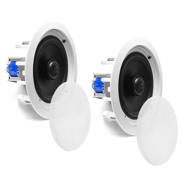 PYLE Home 6.5 in. 250-Watt 2-Way In Wall In Ceiling Stereo Speaker, Pair (6-Pack)