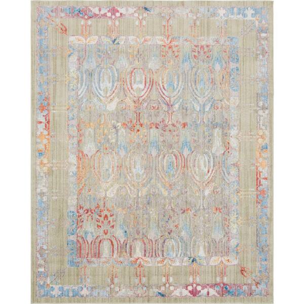 Unique Loom Brighton Williamsburg Beige 8 ft. x 10 ft. Area Rug