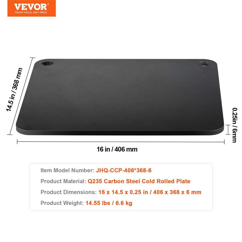 Pre-Seasoned Carbon Steel Pizza Baking Stone, 16 x 14.5 in
