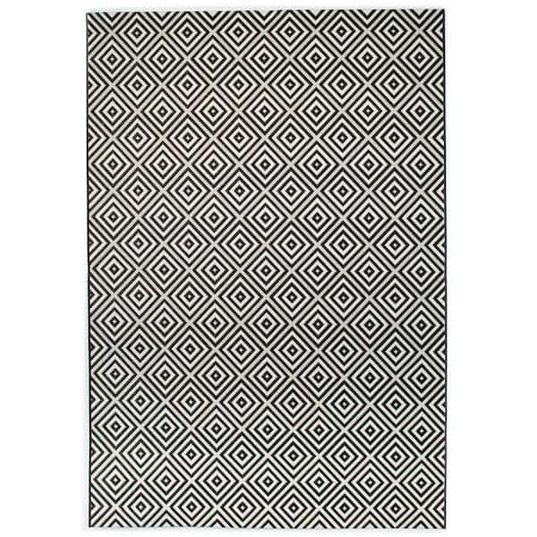 BALTA Amador Black 8 ft. x 10 ft. Indoor/Outdoor Area Rug 3003569 - The ...