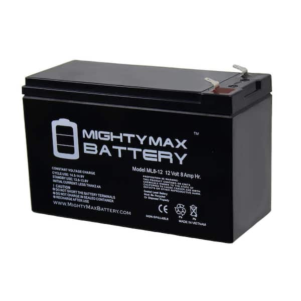 MIGHTY MAX BATTERY 12V 8Ah Battery Replacement for Home ADT Security Alarm System