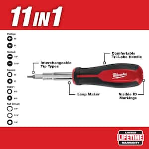 1/4 x 1-1/2 Size Eclipse Tools 800-101 Slotted Screwdriver Rubber Grip