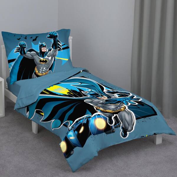 Batman Multicolor 4 Piece Toddler Bed, Puppy Dog Pals Twin Bedding