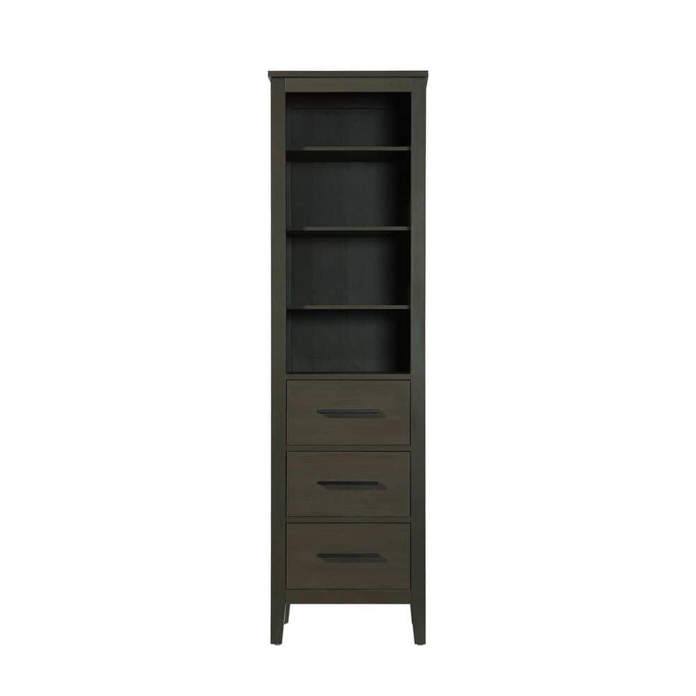 20 in. W x 18 in. D x 72 in. H Mocha Brown Freestanding Linen Cabinet price history on PriceWatchPro