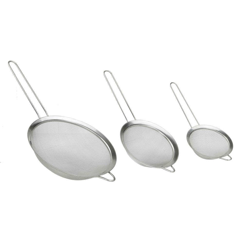 Home Basics 3-Piece Mesh Colander Set MS10335 - The Home Depot