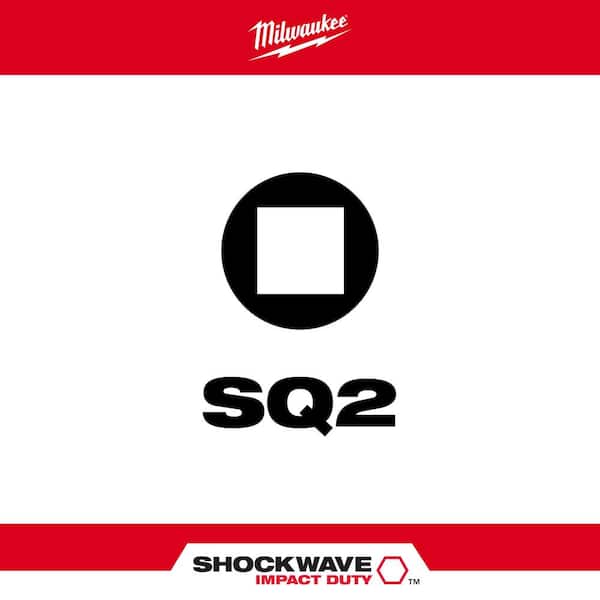 SHOCKWAVE Impact Duty 1 in. Square #2 Alloy Steel Insert Bit (10-Pack)