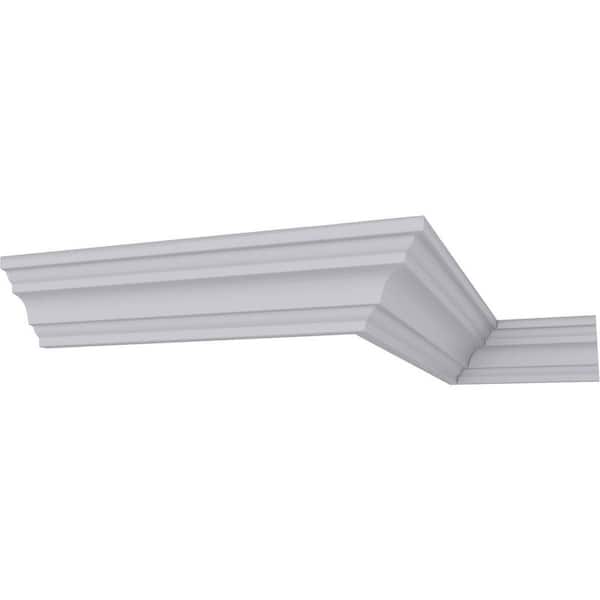 1-1/4 in. x 1-1/4 in. x 94-1/2 in. Polyurethane Salem Crown Moulding