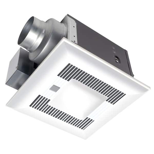 Panasonic 110 CFM Ceiling Humidity and Motion Sensing Exhaust Bath Fan with Light and Heater ENERGY STAR*-DISCONTINUED