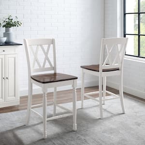 Shelby White Counter Height Stool (Set of 2)