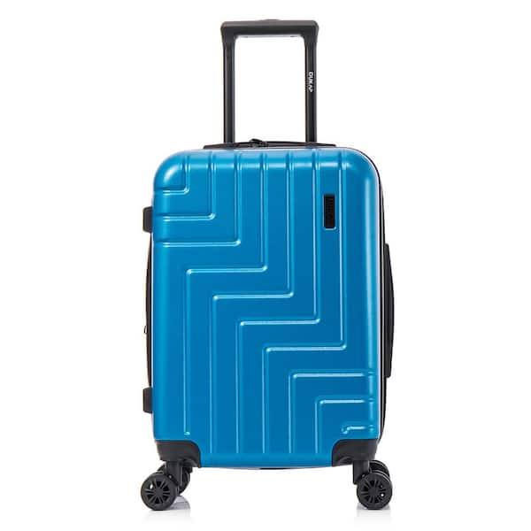 DUKAP Zahav Light-Weight 20 in. Teal Hardside Spinner Luggage Roller Suitcase