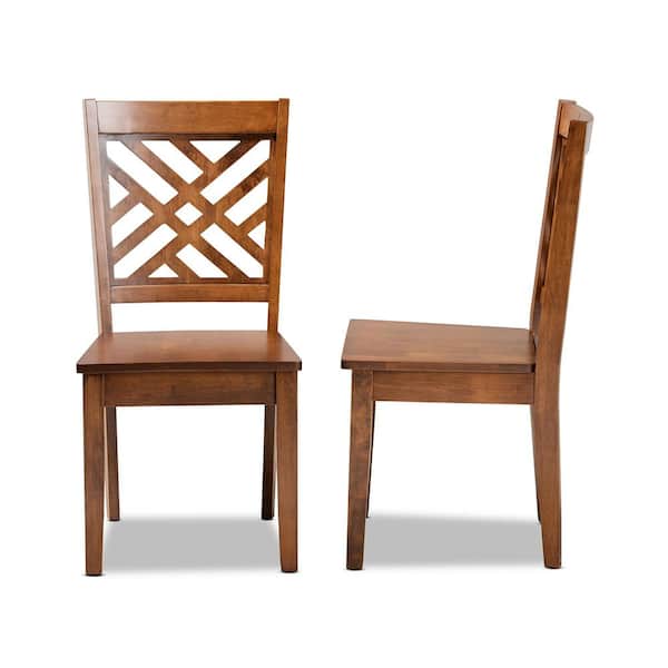 Baxton Studio Caron Walnut Brown Dining Chair