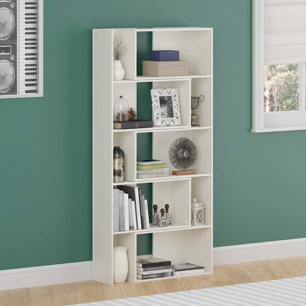 Altra Furniture Transform White Expandable Open Bookcase