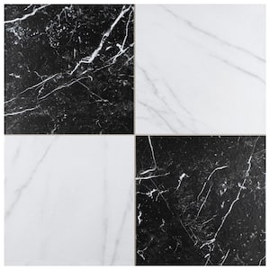 Merzoni Checker Ruzzini 17-7/8 in. x 17-7/8 in. Porcelain Floor and Wall Tile (11.1 sq. ft./Case)