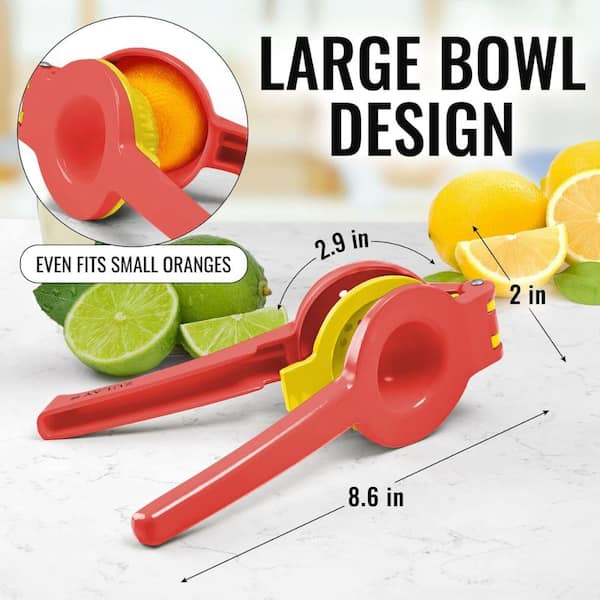 Zulay Metal 2-In-1 Lemon Lime Squeezer - Hand Juicer - Browns Kitchen