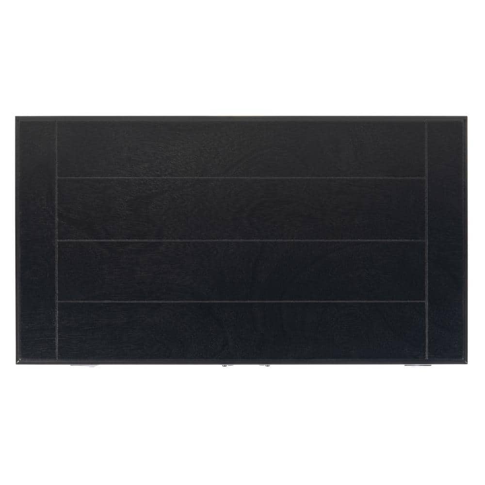 Primrose Black Wood and Metal 3-Drawer Console Table