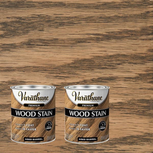 Varathane 1 Qt. Aged Barrel Premium Fast Dry Interior Wood Stain (2-Pack)