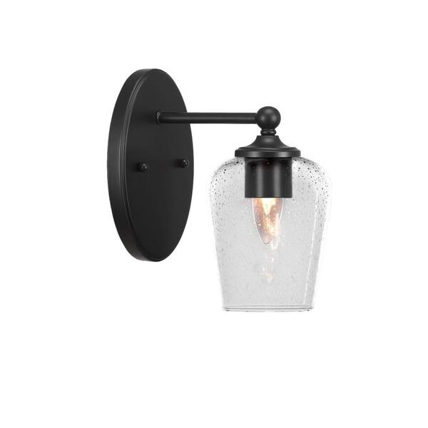 Unbranded Royale 1-Light Matte Black Wall Sconce