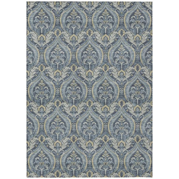 Addison Rugs Chantille ACN572 Blue 10 ft. x 14 ft. Machine Washable Indoor/Outdoor Geometric Area Rug