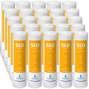 Sediment Water Filter Replacement - 1 Micron - Under Sink and Reverse Osmosis System Filters (25-Pack)