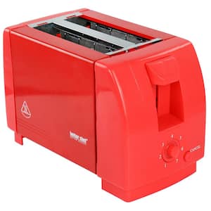 Compact 2-Slice Countertop Toaster in Red