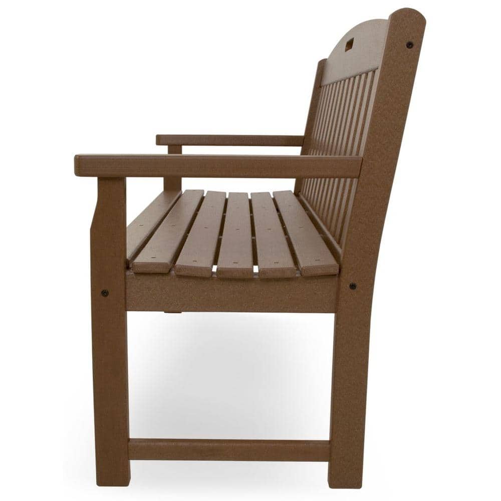 Tree House Brown 60-Inch Recycled Plastic Outdoor Bench