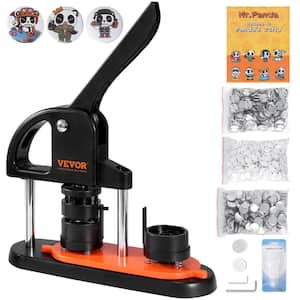Button Maker Machine, 1.25 in. 32 mm Pin Maker, Installation-Free Badge Punch Press Kit